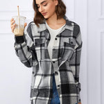 Zeagoo Women's Checked Shirt-Jacket