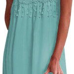 Zeagoo Women's Boho Summer Dress Bohemian Mini Dress (DE Only)
