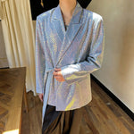 Sequined Lace-Up Stage Blazer