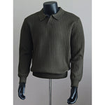 Seagull Collar Long-sleeved Knit Sweater