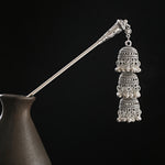 Buddha Stones Water Drop Lily of the Valley Flowers Tassels Confidence Hairpin