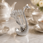 Regal Feather Swan Spoon Set