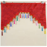 Buddha Stones Tibetan Five Colors Hanging Curtain Prayer Altar Healing Meditation Curtain