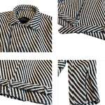Striped Padded Cropped Jacket