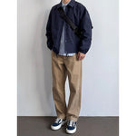 Japanese Retro Loose Casual Collared Coach Jacket