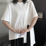 Loose Irregular Slit T-shirt
