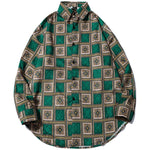 Retro Barklow Check Print Casual Shirt