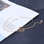 Buddha Stones 2Pcs Lotus Flower Love Heart Enlightenment Bracelet