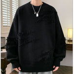 Retro Lazy Crew Neck Sweater