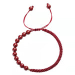 Buddha Stones Natural Cinnabar King Kong Knot Blessing String Bracelet (Extra 35% Off | USE CODE: FS35)
