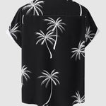 Men's Hawaiian Floral Print Resort Short Sleeve Shirt