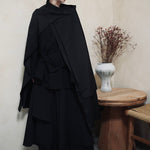 Dark Cape Two-way Wear Irregular Cape Skirt