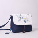 Buddha Stones Embroidered Camellia Epiphyllum Gardenia Sakura Flowers Crossbody Bag Shoulder Bag Cellphone Bag