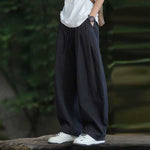 Casual Wide-leg Curved Pants