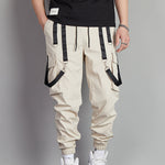 Men's Strap Design Multi-Pocket Cargo Pants