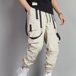 Men's Strap Design Multi-Pocket Cargo Pants