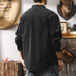 Loose Stand Collar Long Sleeve Casual Shirt