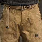 American Retro Patchwork Straight-leg Cargo Pants