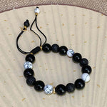 FREE Today: Transmute Negative Energy Black Obsidian Lava Rock Stone Yin Yang Strength Bracelet