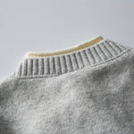 Japanese Faux Two-piece Loose Casual Knit Cardigan
