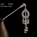 Buddha Stones Water Drop Lily of the Valley Flowers Tassels Confidence Hairpin