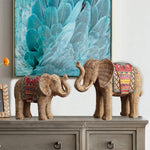 Buddha Stones Elephant Resin Wisdom Wealth Home Decoration