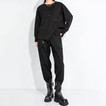 Casual Patchwork Harem Pants