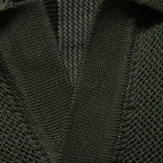 Stripe Hollow Knit V Neck Polo Shirt