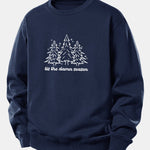 Christmas Tree Print Relax Fit Sweatshirt