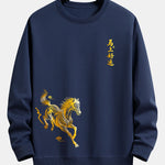 Lucky Year of the Horse Graphic Relax Fit Sweatshirt