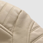 Men's Stand Collar Zipper Plush Hooded Leather Jacket