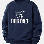 Hot Dog Dad Print Relax Fit Sweatshirt