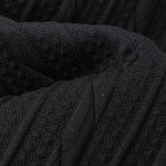 Relax Fit Twist Jacquard Crew Neck Sweatshirt & Twisted Jacquard Straight Leg Pants