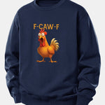 Rooster Print Relax Fit Sweatshirt