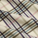 Men's corduroy textured plaid long-sleeve button-down shirt