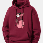 Pink Panther Print Relax Fit Hoodie