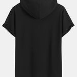 Athletic Mesh Kangaroo Pocket Hooded T-Shirt