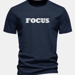 Regular Fit Vague Focus Print Cotton T-Shirt