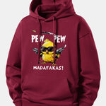 PEW PEW MADAFAKAS Chicken Print Relax Fit Hoodie