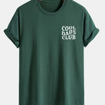 Regular Fit Cool Dads Club Print Cotton T-Shirt