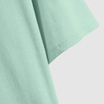 Men's solid color cotton basic round neck short-sleeved T-shirt