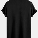 Textured Jacquard Knit Polo Shirt