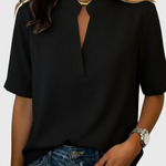 Loise | Elegant Blouse with Refined Collar