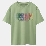 Dream Pixel Gradient Print Drop Shoulder Oversize T-Shirt