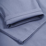 Men's Solid Color Cotton Linen Double Pocket Buttoned Blazer Jacket