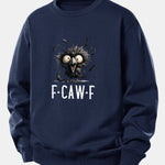 Crow Print Relax Fit Sweatshirt
