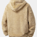 Bear Embroidered Patch Teddy Hoodie & Teddy Jogger Pants