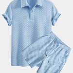 Geometric Jacquard Polo & Geometric Jacquard Shorts