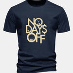 Regular Fit Slogan Print Cotton T-Shirt