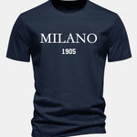Regular Fit Milano Slogan Cotton T-Shirt